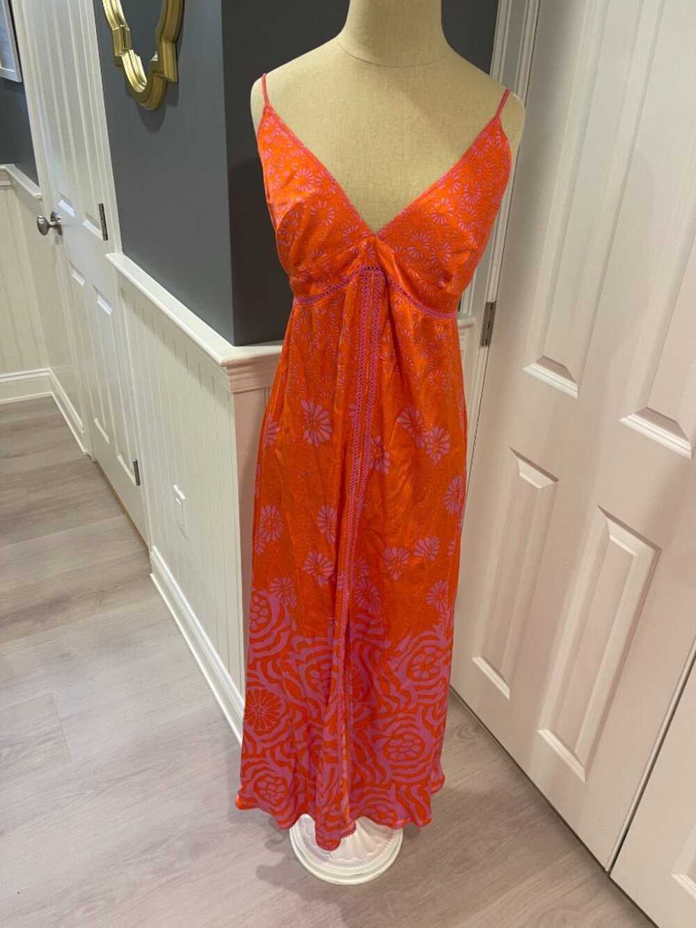 Poupette St Barth Floral open Back Dress